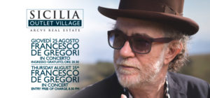 Francesco De Gregori al Sicilia Outlet Village in concerto